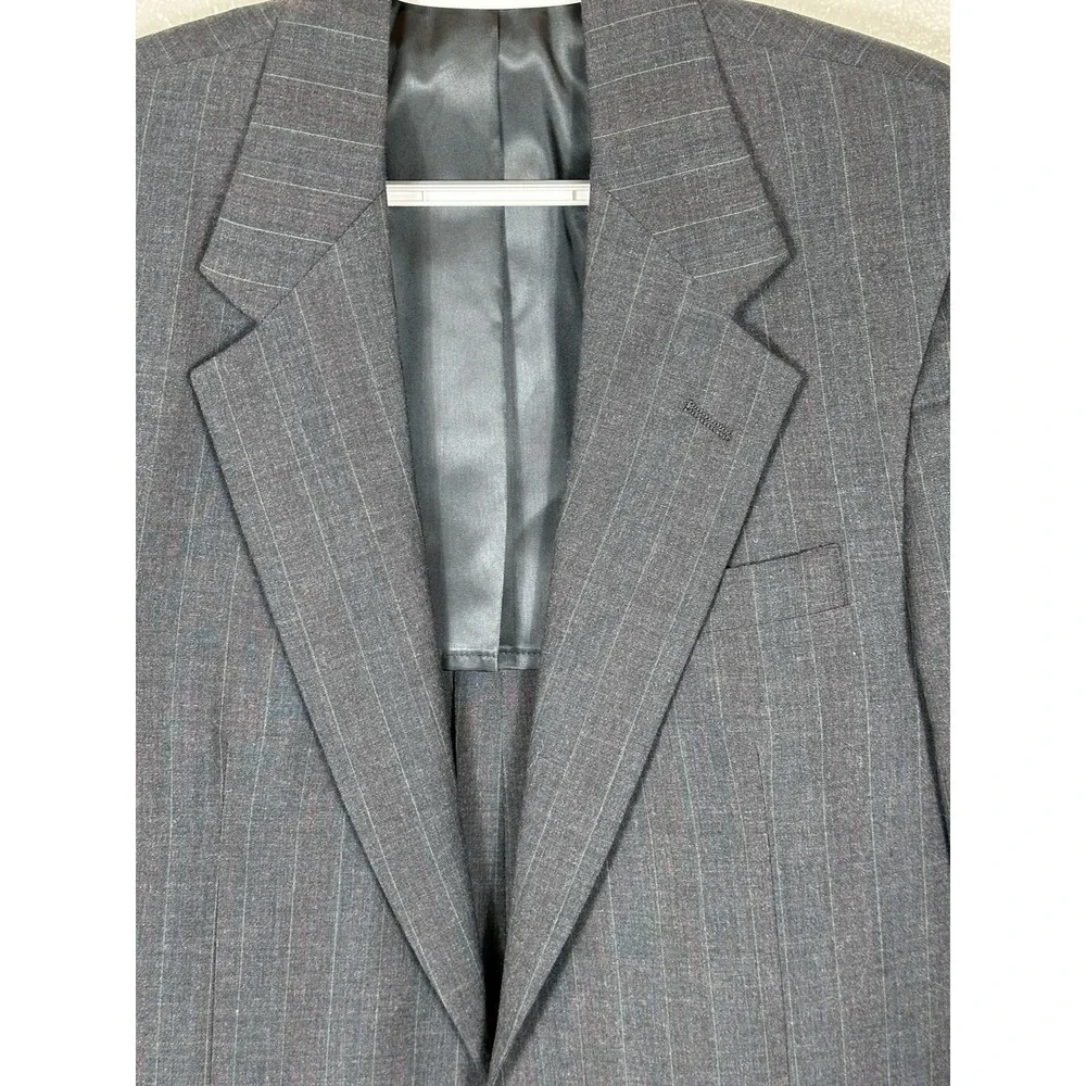 VINTAGE John Weitz Men's Blazer Jacket 38XL 100% Wool NWT Dark Charcoal US Made